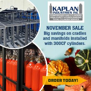 November Savings on Complete Cradle & Manifold Kits with 300CF Cylinders!